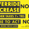 Vote NO on Education Budget Override