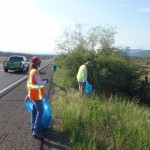 Folksville USA Highway Litter Clean up event volunteers
