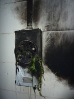 Smart meter catches fire while in service