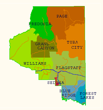Coconino County Patrol Map