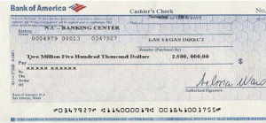 Bank of America fake check looks like the real thing but it's fake