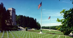 The American Cemetery at Aisne-Marne, France, where 2289 Americans rest