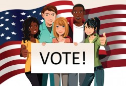 young voters men women teens kids vote
