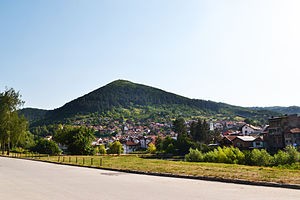 Visočica (Bosnian: Hill Town) is a hill in Bosnia and Herzegovina famous as the site of the Old town of Visoki as well the 2005 claim that it is an ancient man-made pyramid. It is 213 metres high and scientists have determined it is a flatiron. 